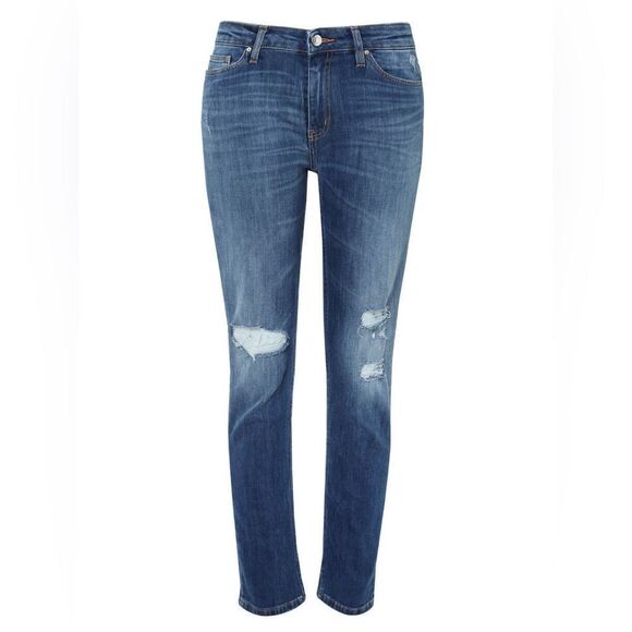 Women’s IRO medium wash karsen garoon distressed low rise jeans size 31 - Picture 2 of 9